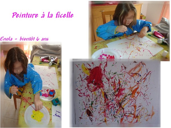 Peinture à la ficelle